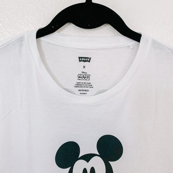 Levis X Disney Mickey Mouse White Micky Tee Shirt - Picture 2 of 4